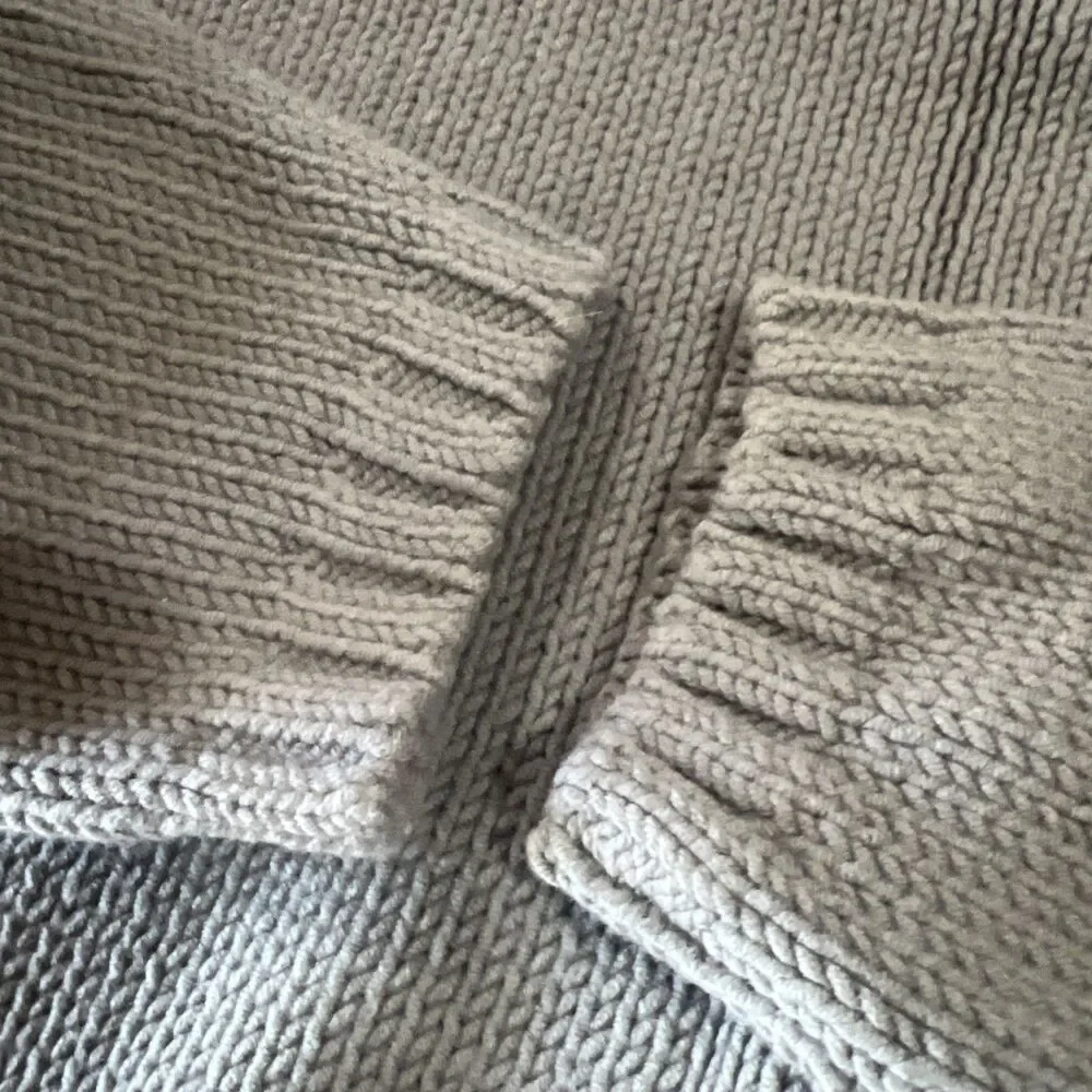 Lands End Womens Wool Poly Blend Heather Olive Green Crewneck Sweater Sz S 18-20 - Picture 5 of 7